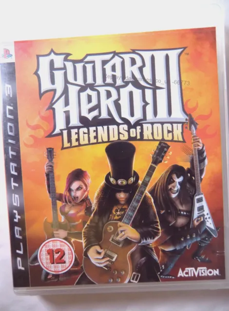 66773 Guitar Hero III Legends Of Rock - Sony PS3 Playstation 3 (2007) BLES 00134