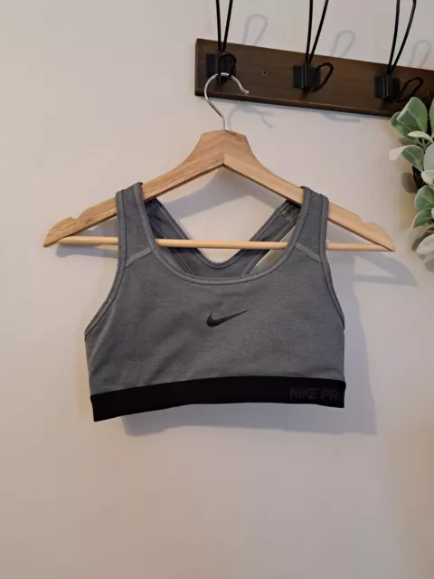 Nike Sports Bra. Gray and Black. Womens size Small.