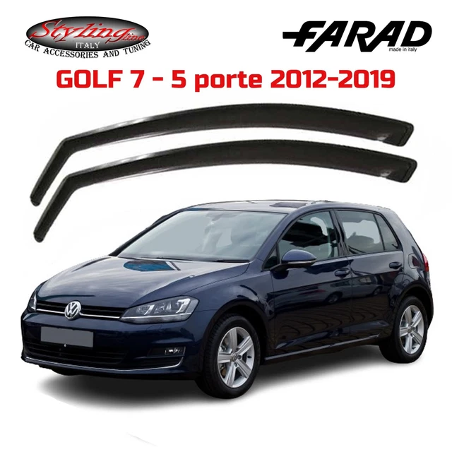 Deflettori D'Aria Antiturbo Per Volkswagen Golf VI 5 Porte | Colore Fumé | Facili Da Montare | Ricircolo Aria - Foto 4