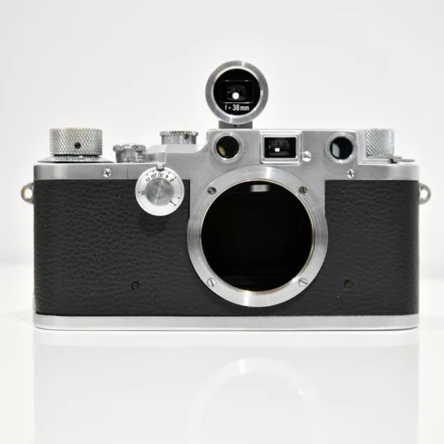 Leica IIIC Camera 3C Red Serial No. with 3 x screw mount lenses 2