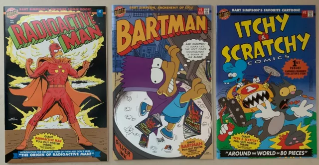 Bartman, Radioactive Man, Itchy & Scratchy – First Issues! 1993