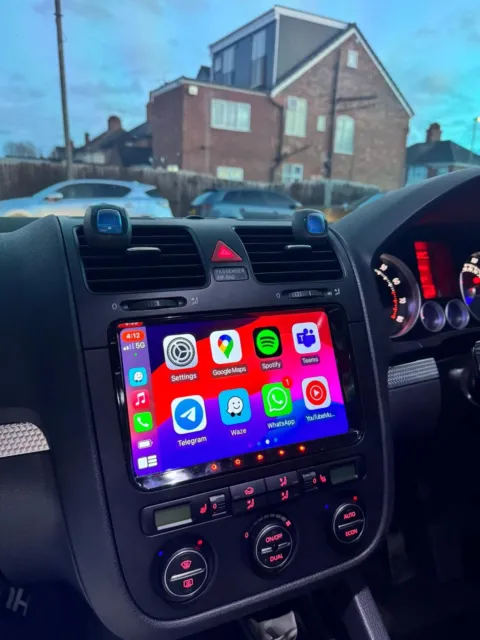 Android 13 9" Car Radio Stereo CarPlay GPS Sat Nav 64+2 For VW Golf Passat Polo