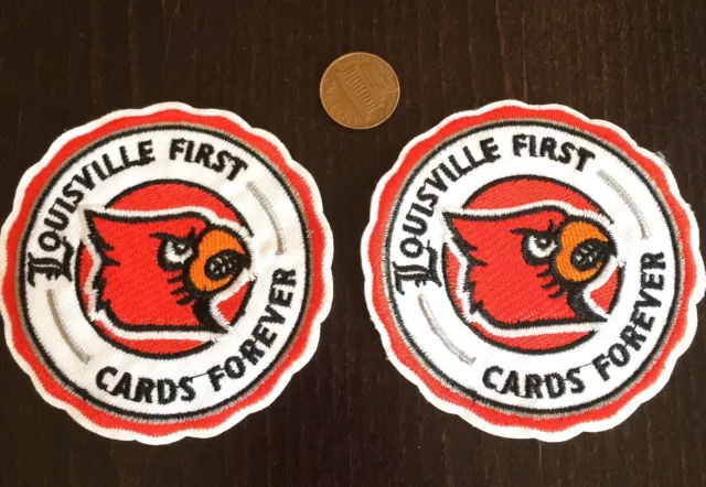 Louisville University Cardinals Vintage Mascot Iron-on Patch 