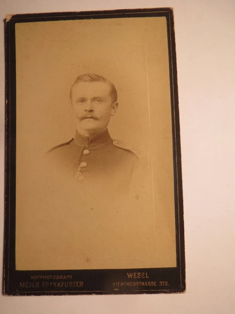 Wesel - Soldat in Uniform - Portrait - wohl Regiment Nr. 56 / CDV