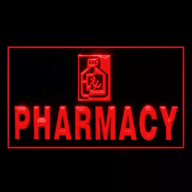 200007 Pharmacy Store Shop Open Display Neon Sign 16 Color