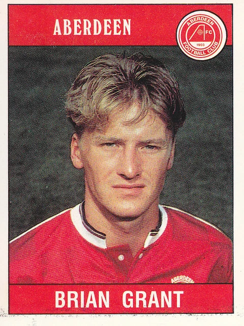 Panini - Football 90 - Brian Grant - Aberdeen - # 330