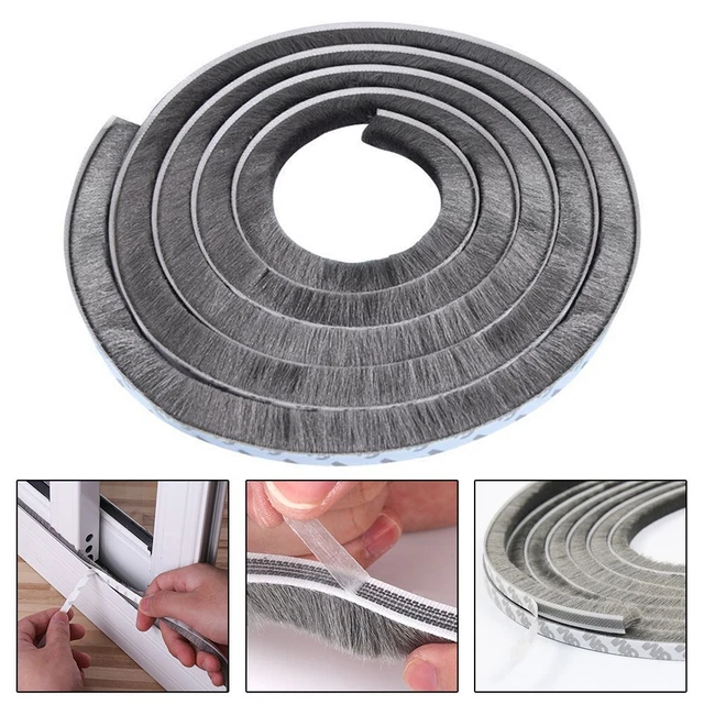 Bande de brosse auto-adhésive pour portes coulissantes ceinture solution d'éta