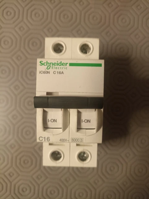 Disjoncteur Tétrapolaire SCHNEIDER ELECTRIC IC60N 16A - Neuf Sous Blister