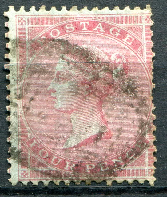 (839) VERY GOOD USED SG62 QV 4d CARMINE SMALL GARTER WATERMARK