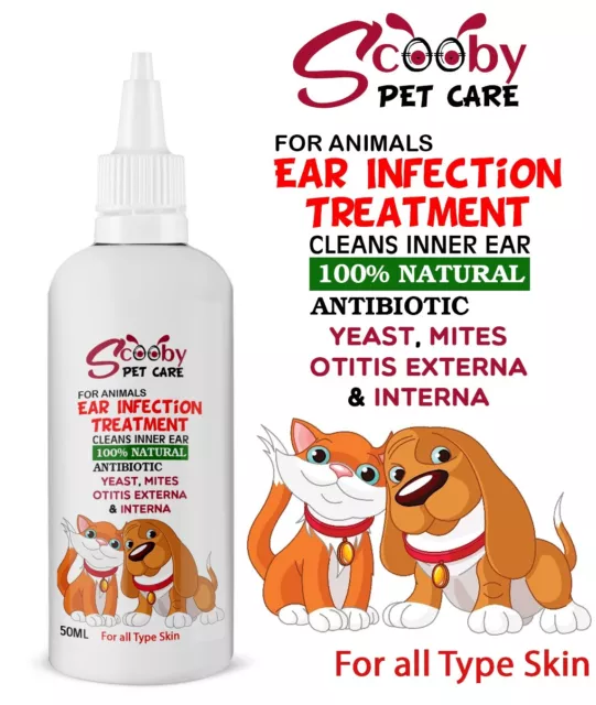 dogs ear infection drops strong natural antibiotic✅ 9.9% ACTIVE ✅️ 50ML DROPPER