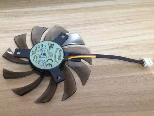 T128010SM Fan VGA Video card GTX580 GTX670 560ti 75mm 12V 0.2A 3pin