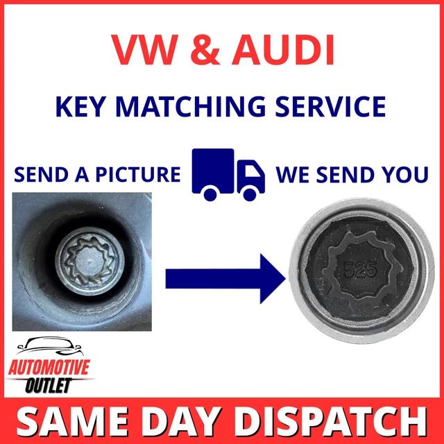 BOLT MASTERS Audi Locking Wheel Bolt Key Remover – Master Set, Letter F Code 806, Anti-Theft