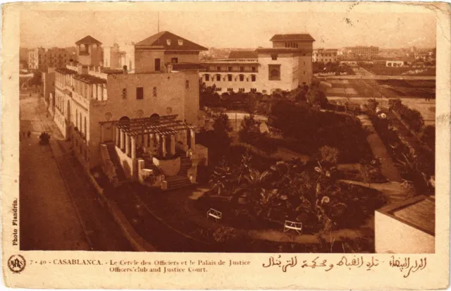 CPA AK CASABLANCA Officers' Circle and Palace of Justice MOROCCO (1358751)