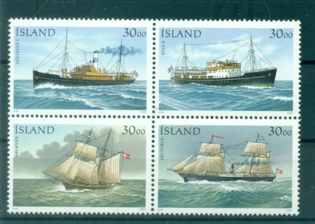 Islande 1991 - Y & T n. 706/09 - Journée du Timbre (Michel n. 753/56)