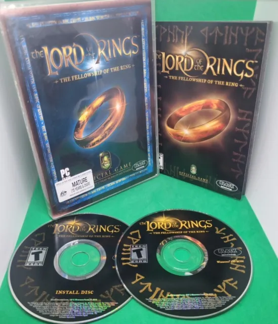 Lord of the Rings Fellowship of the Ring for Microsoft Windows PC CD-ROM Game