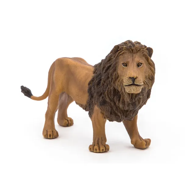 PAPO Wild Animal Kingdom Lion Toy Figure, Tan/Brown (50040)