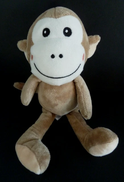 74. DOUDOU PELUCHE ARTHUR ET LOLA BEBISOL SINGE beige marron blanc rose 25c TTBE