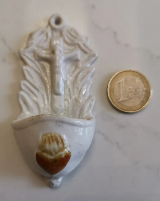 SMALL PORCELAIN BLESSER Sacred Heart of Jesus Late 19th Century £15.36 ...