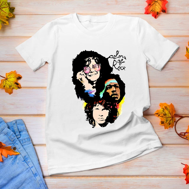 Legends Janis Joplin Jim Morrison Jimi Hendrix White Unisex S-5XL T-Shirt