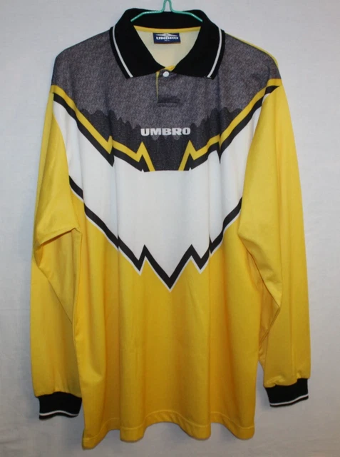 Maillot De Gardien De But Vintage Umbro Manches Longues Rouge - Taille L - Occasion Football