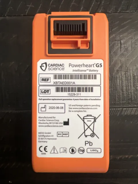 Cardiac Science Intellisense Battery for Powerheart G5 AED (XBTAED001A)