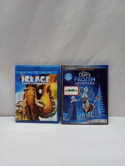 2 BLU-RAY/DVD LOT: Disney's Ice Age , OLAF'S FROZEN ADVENTURE $12.00 ...