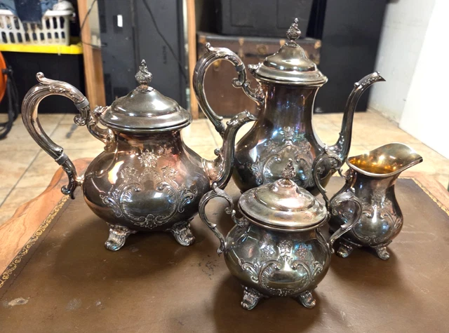 GORHAM CHANTILLY piece Silver-plated Tea Flawless Condition