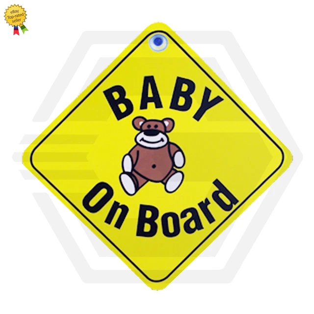 Baby an Bord Kind Auto Fahrzeug Sicherheitsschild starker Saugnapf Fensteraufhänger