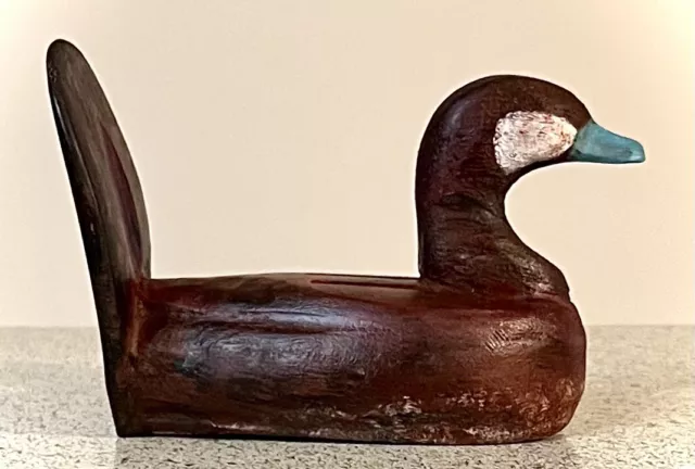 Ruddy Duck Drake Small Duck Decoy Hand Carved Using Wooden Spoons EG Norfolk NC