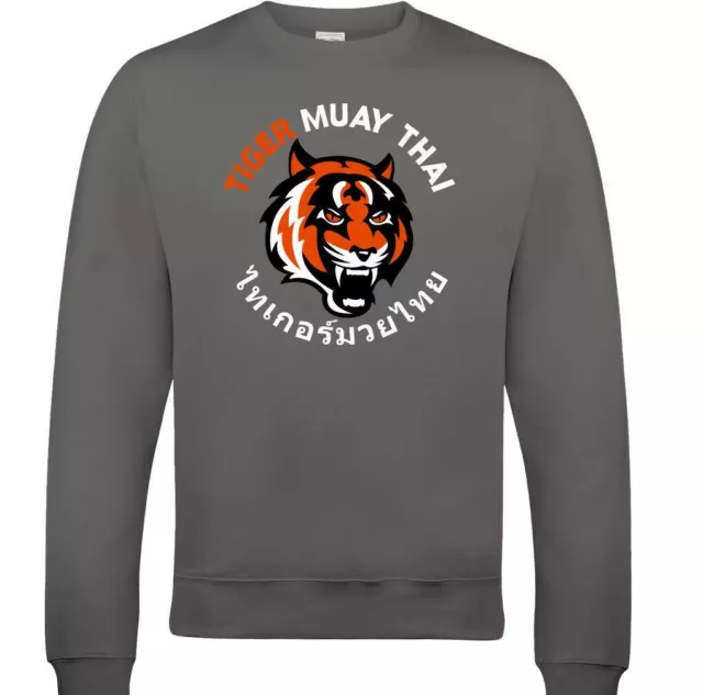 Felpa TIGER MUAY THAI JUMPER MMA UFC Arti Marziali Thailandia Allenamento Top Palestra 2