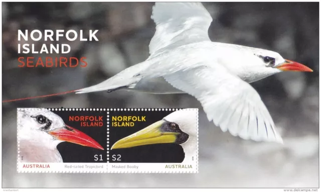 NORFOLK ISLAND-AUSTRALIA 2016 SEABIRDS SHEET Sc#1132 MNH