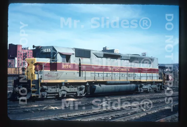 Original Slide EL Erie Lackawanna SDP45 3659 Scranton PA 1976