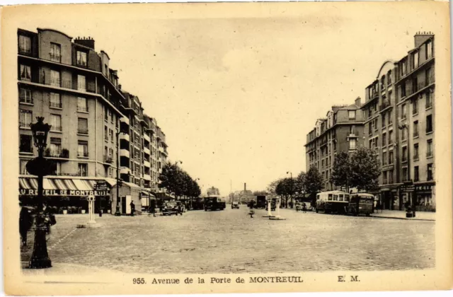 CPA PARIS 20e - Avenue de la Porte de Montreuil (81135)