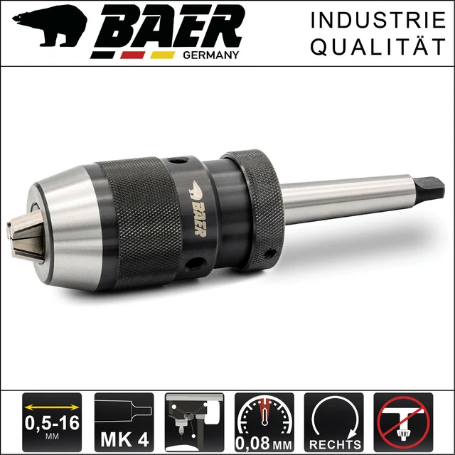 Bohrfutter Baer Schnellspannbohrfutter 0,5-16 Mm Schnellspann Kegeldorn Wahl E - Foto 12