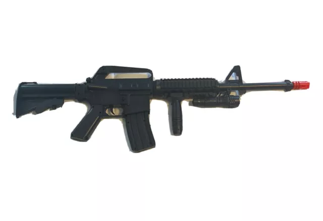 Well M16A4 Airsoft Spring Rifle Replica M16 M4 Style Toy Gun w/ LED Light &  Grip