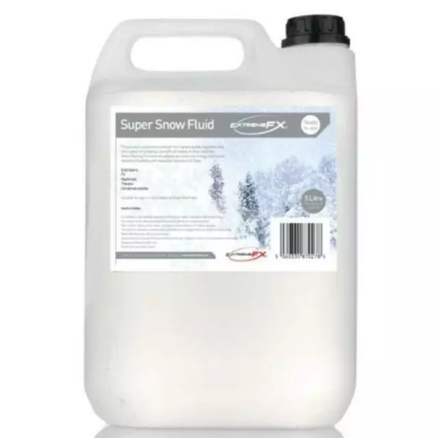 Snow Fluid 5LTR EXTREME FX~Fake Snow Flakes Machine Liquid~READY TO USE~PICKUP