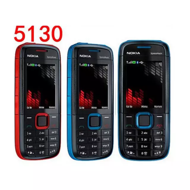 Original Nokia 5130 XpressMusic GSM Quadband unlocked mobile phone 2MP 2.0 in