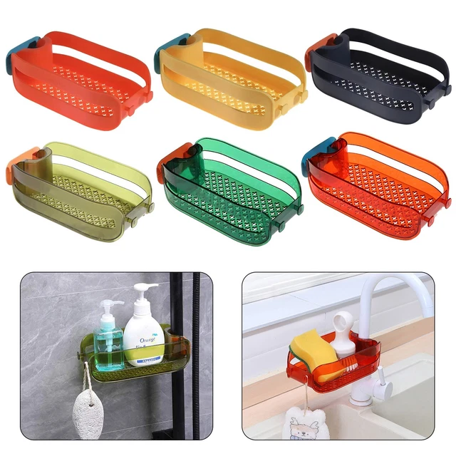 Organizador fregadero soporte esponja estante de almacenamiento de cocina accesorios estante de secado