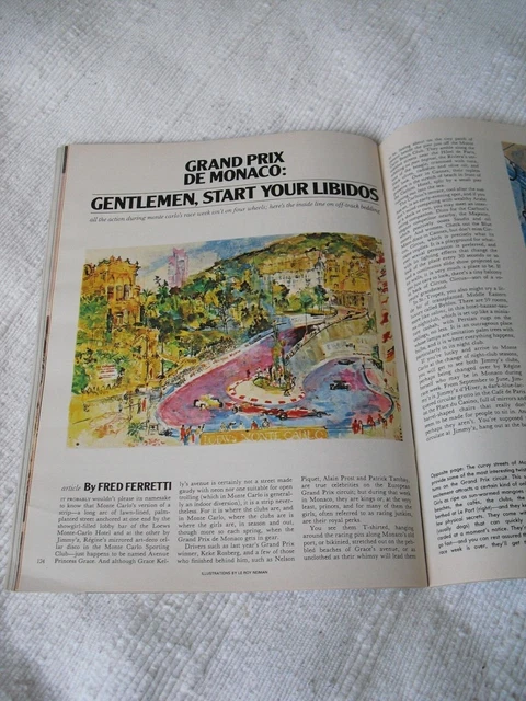 PLAYBOY JUNE 1984,BARBARA Edwards Edition,Tricia Lange, F1 Monaco GP ...