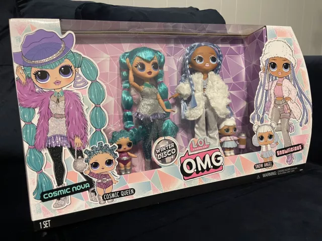 Lol Surprise Omg Winter Disco - Four Dolls!! Cosmic Nova Queen Snowlicious Angel