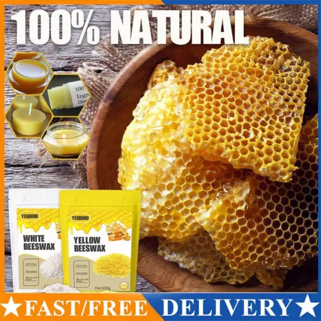 Pure Natural Beeswax Beads for Candle Lipstick Soap DIY Making Odorless Bee Wax