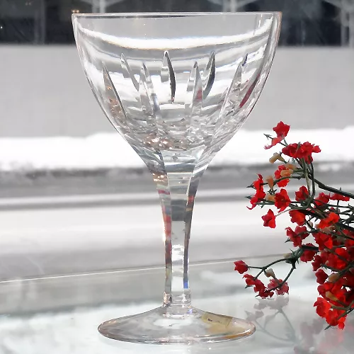 CASTELO Atlantis Crystal SAUCER CHAMPAGNE 5.75" tall NEW NEVER USED Portugal