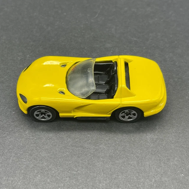 Hot Wheels Dodge Viper RT/10 Sportwagen gelb Druckguss 1/64 Maßstab lose 4