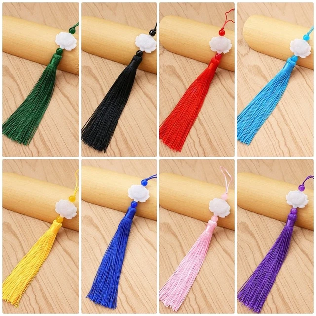 50 Pompons Nœud Chinois Colorés – Glands Décoratifs Polyester Pour Bijoux, Porte-clés, Décoration & Bricolage DIY
