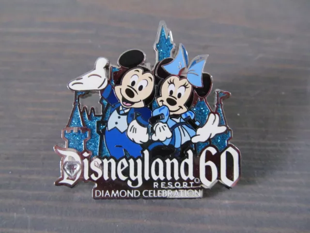 Disneyland 60th Diamond Celebration Collector Pin Traders Castle Mickey Minnie