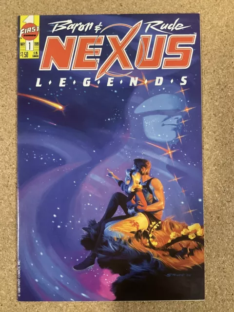 NEXUS Legends #1 signed by Steve Rude Mike Baron First Issue Key! 1989 NM