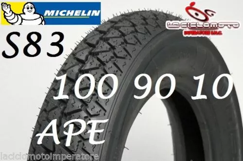 Copertone Gomma 100 90 10 Michelin S83 Piaggio Ape 50 Pneumatico