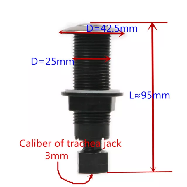 Self-Lock Waste Garbage Disposal Disposer Air Switch Button Fit 25-30mm Hole 2