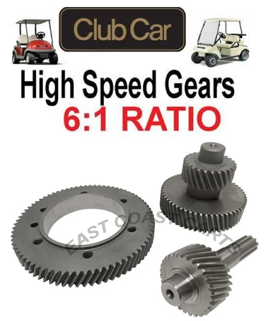 CLUB CAR DS, Precedent Golf Cart Electric 61 Ratio High Speed Gear Set