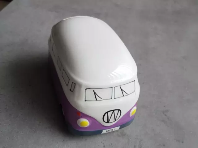 VW Volkswagen Camper Van Money Box : Reg BIG 1